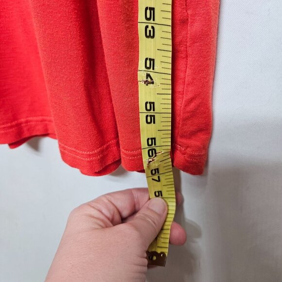 Yala Womens M Reddish‎ Orange Maxi Dress Bamboo Viscose Blend Sleeveless Drapey - Picture 6 of 7